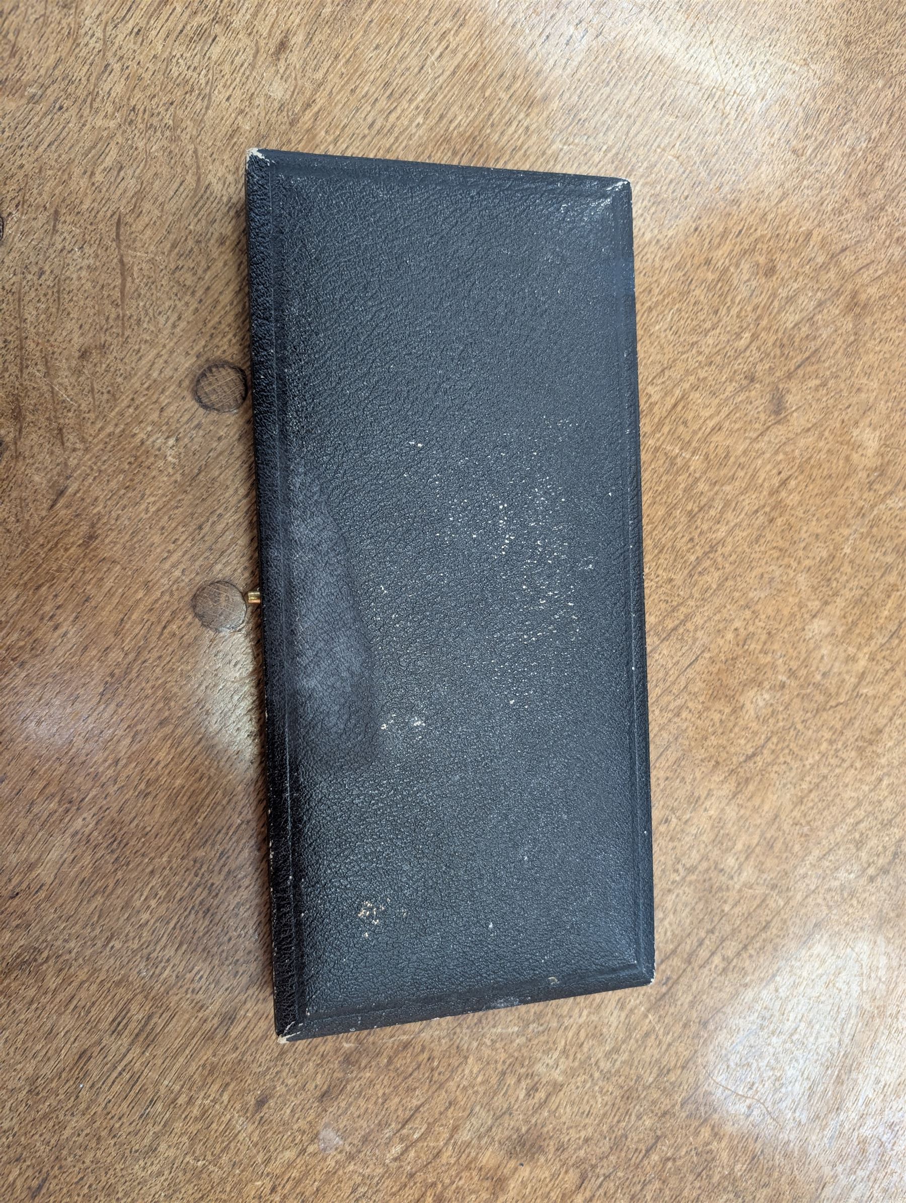 Set of twelve 1920s silver novelty cocktail sticks, modelled as swords, hallmarked Mappin and Webb, Sheffield 1929, contained within tooled leather case