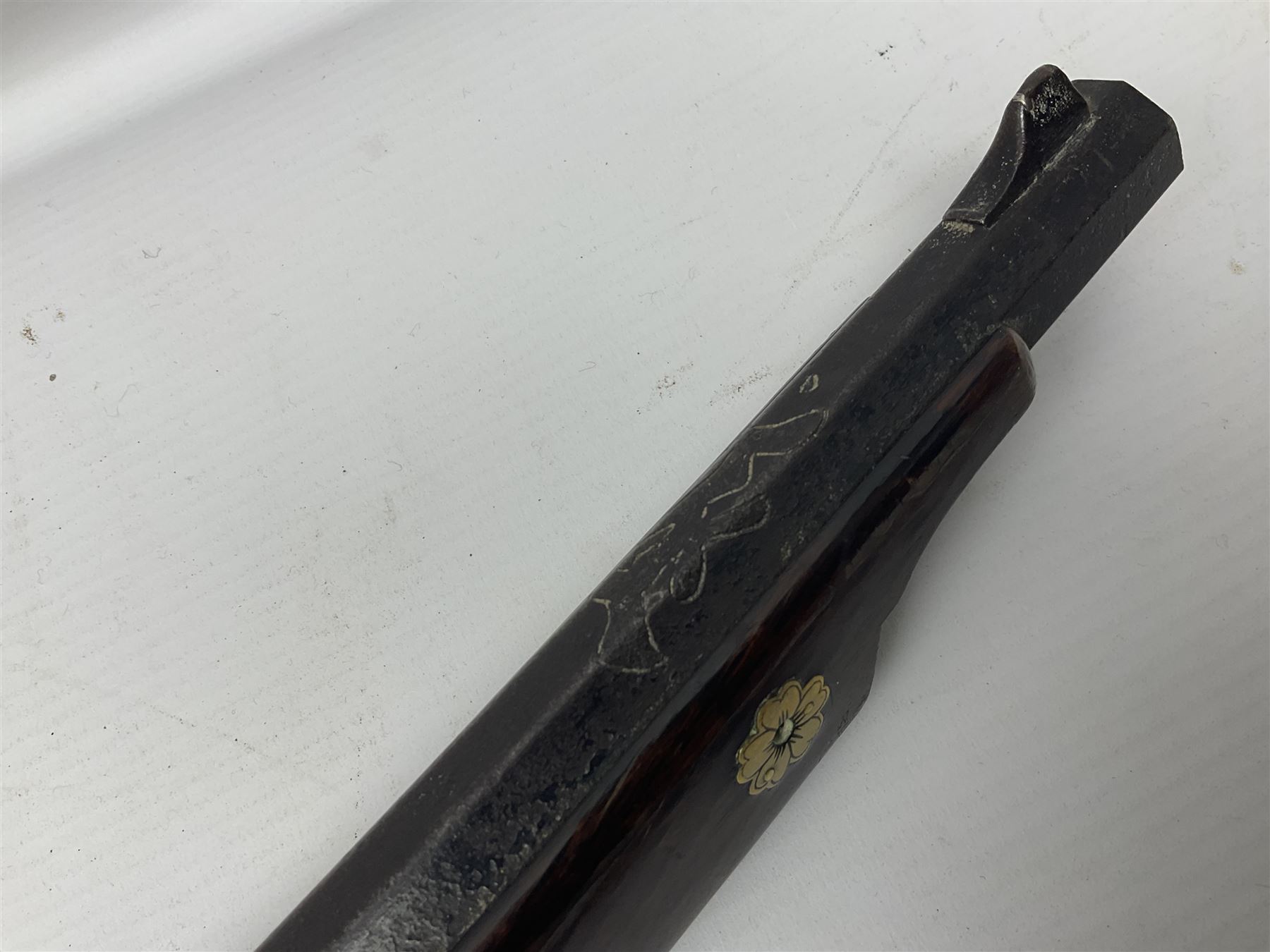 Japanese matchlock musket approximately .45 cal., Edo period (1603-1868), the 66cm(26