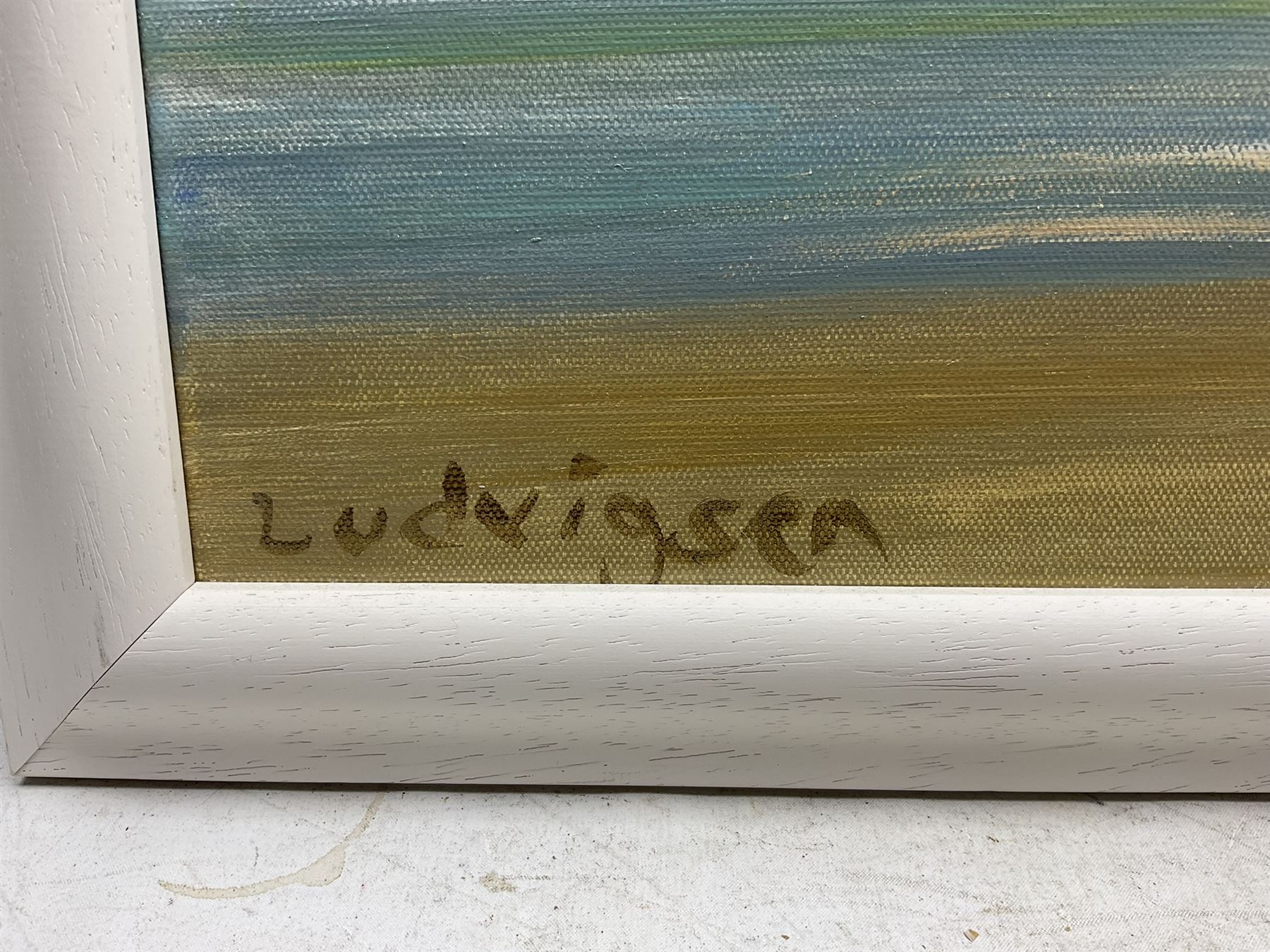 Malcolm Ludvigsen (British 1946-): 'Scarborough', oil on canvas signed, titled and dated 'Oct 21 2016' verso 60cm x 75cm