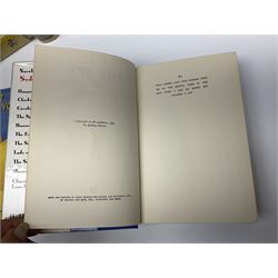 Collection of Hodder and Stoughton yellow jacket version books, to include Sydney Horler, George Goodchild, Dornford Yates, Leslie Charteris etc 