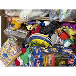 Large quantity of Mcdonalds toys to include Matchbox in four boxes