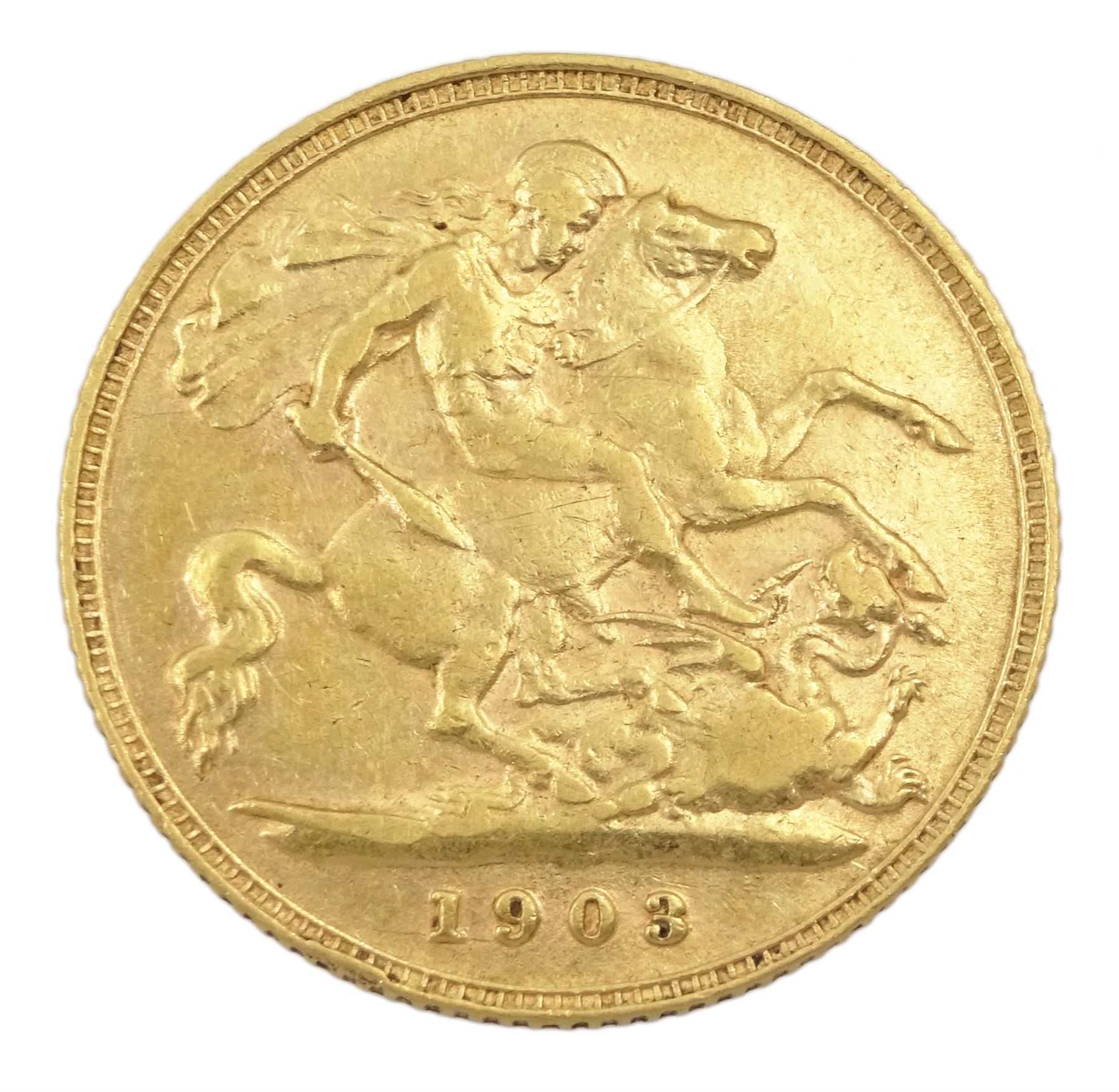 King Edward VII 1903 gold half sovereign coin