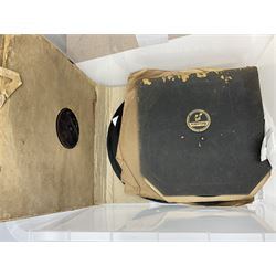 Decca portable gramophone, together with Ferranti travel record player and a large collection of records