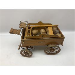 Approximately forty seven ceramic Shire horses to include Sylvac and Melba Ware examples of various sizes and colours, many with harnesses, and a quantity of carts and wagons 