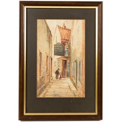 John Wynne Williams (British fl.1900-1920): The Three Mariners Inn, Low Conduit Street, Kind Richard III House, and two further Scarborough views, set of five watercolours signed max 25cm x 15cm (5)