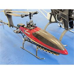 Four RC radio controlled helicopter models