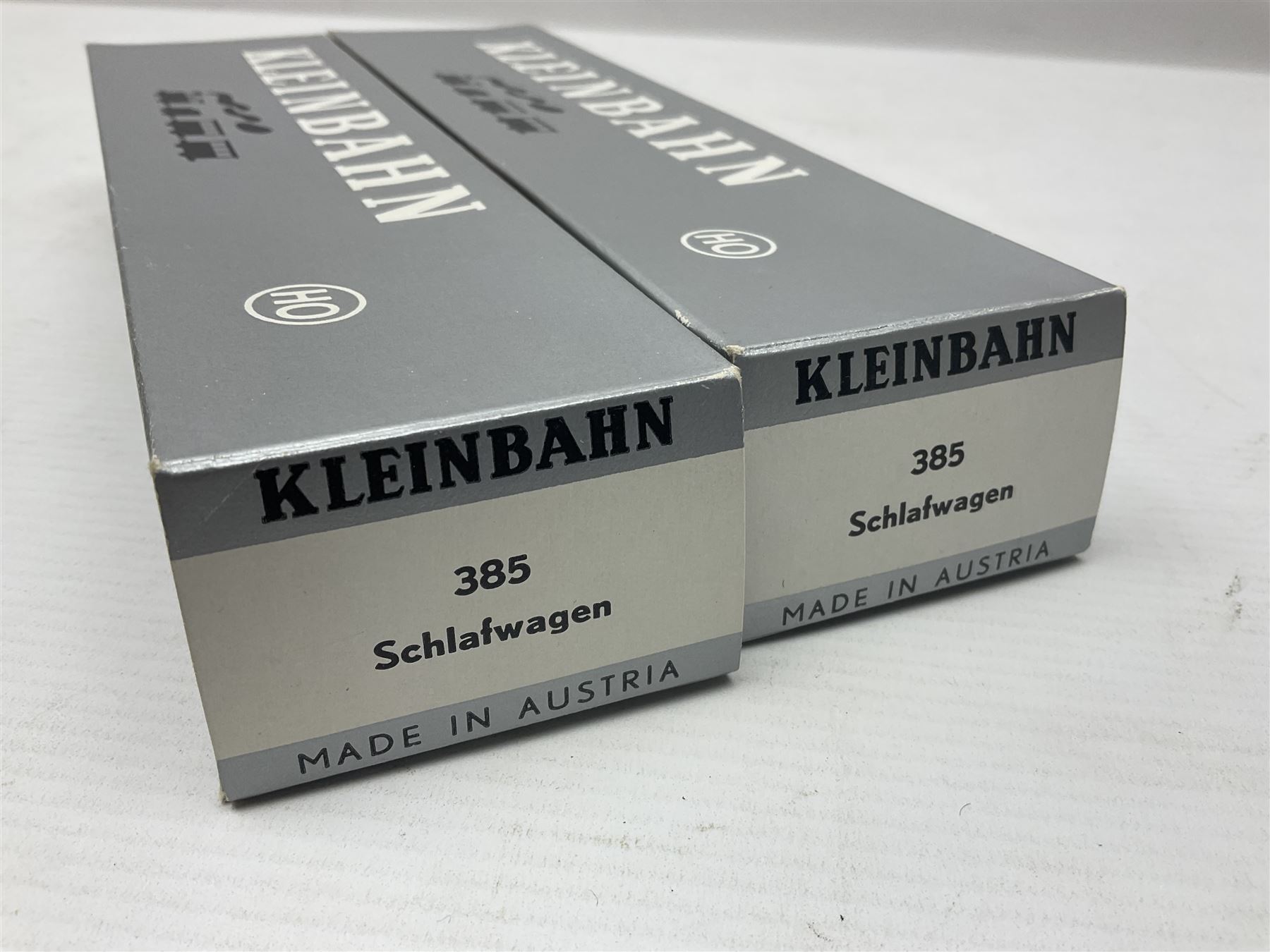 Kleinbahn HO gauge - thirteen passenger coaches - five 398 2.Klasse Eurofima Reisezugwagen; four OBB 387/1 D-Zugwagen; two 385 Schlafwagen; and two 370 Personenwagen 2 achsig; all boxed (13)