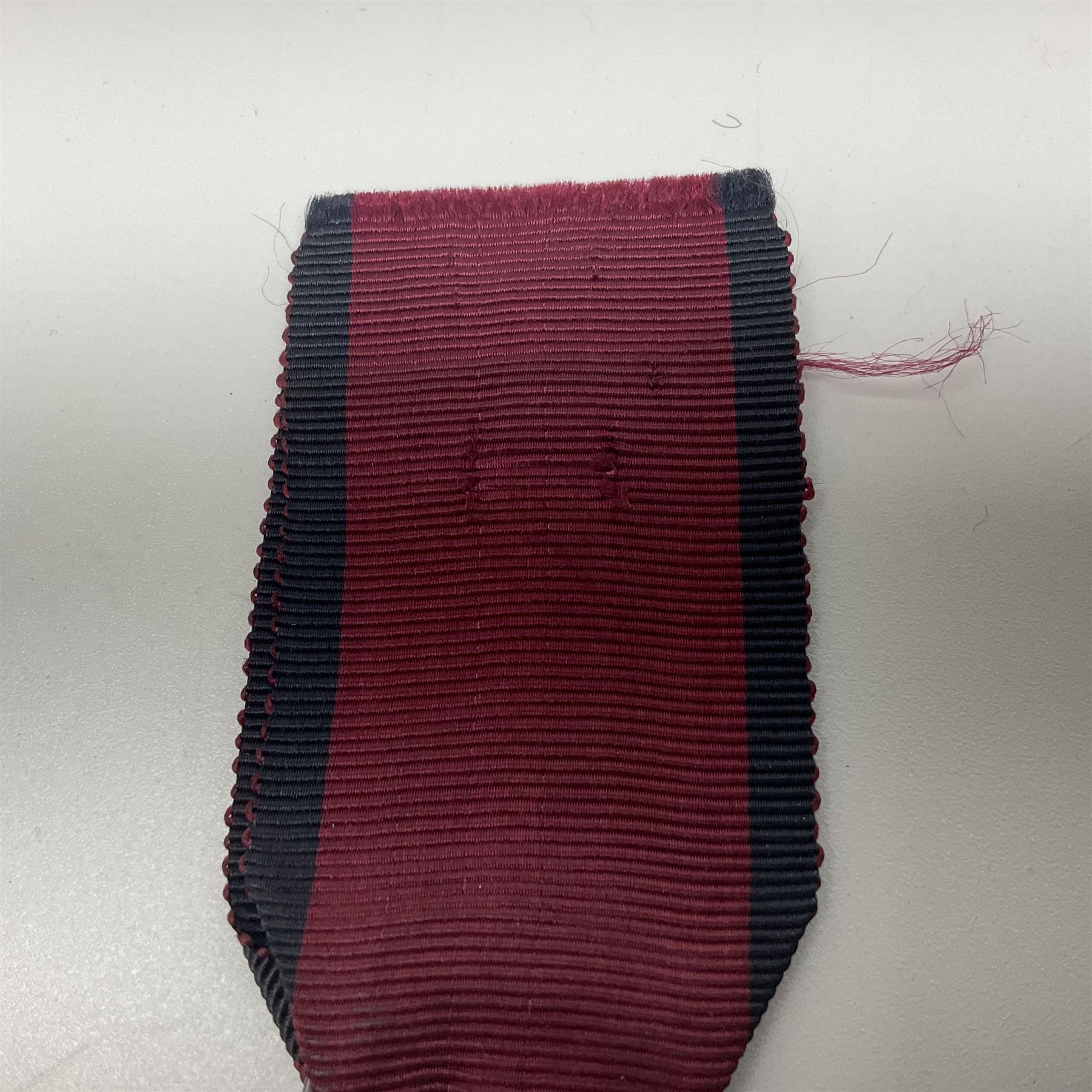 Copy of a Waterloo Medal named to William Rose, 1st Battalion, 79th Regiment of Foot with ribbon