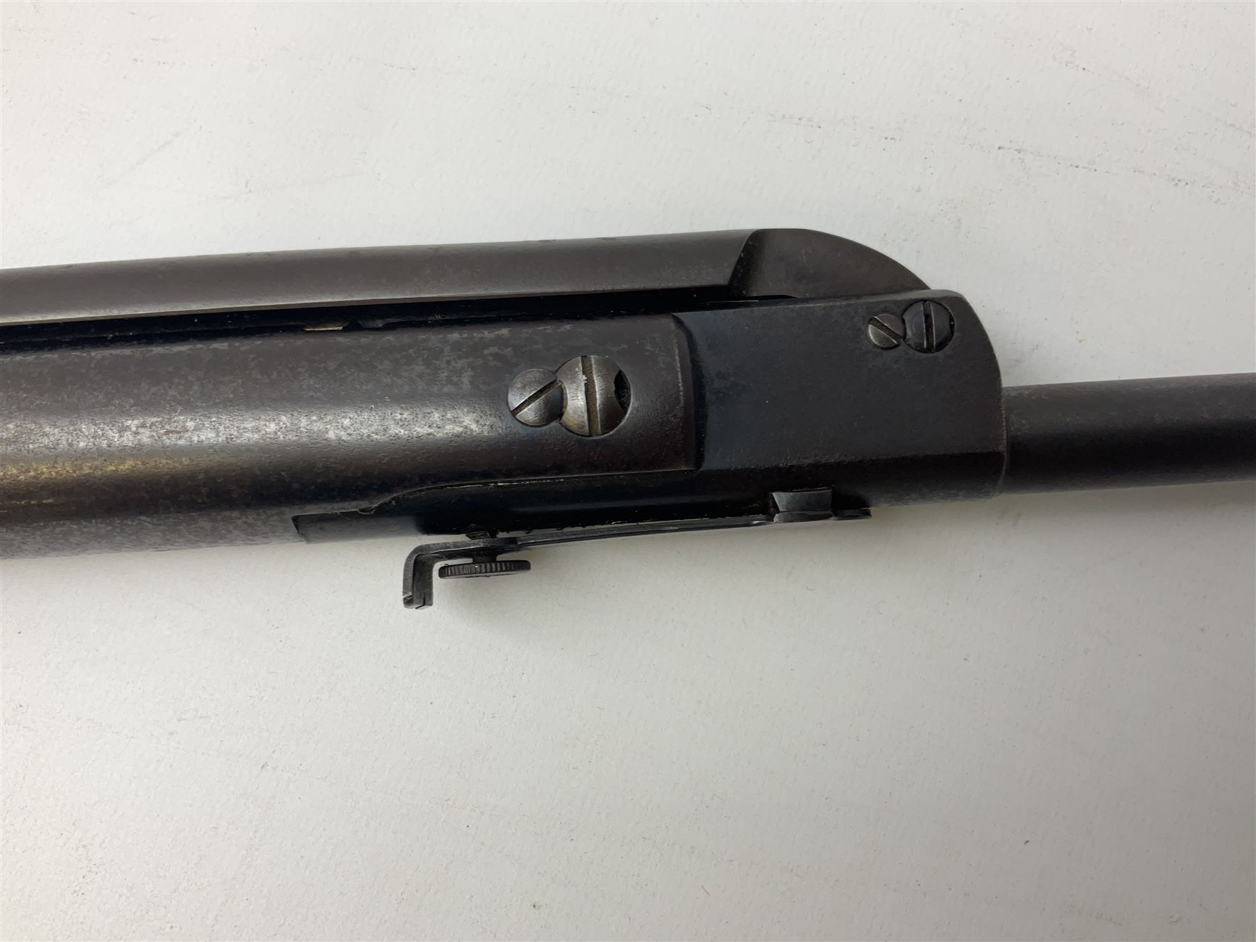 Diana Model 27 .177 air rifle with under lever action and walnut stock L108cm