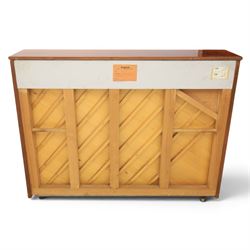 Wilh. Steinmann - 20th century East German mahogany veneered upright piano, together with matching stool