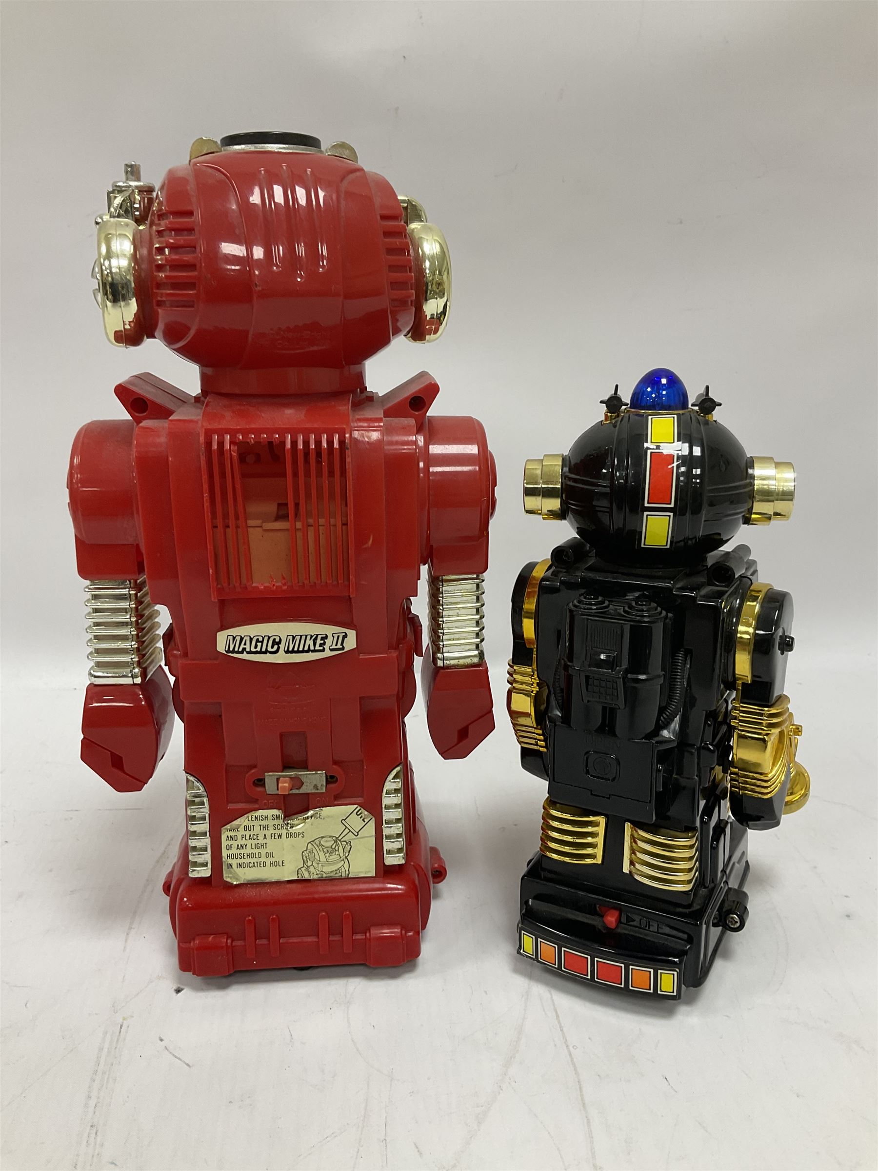 'Lost in Space' robot by Newline Productions; and three unopened  'Lost in Space' carded models; and five other robots comprising Tommy The Atomic Robot; Saturn The 13
