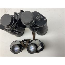 Eleven pairs of binoculars, to include Zeiss Wetzler 20x50, Taylor-Hobson Bino Prism No.2 Mk.III military stamped 1943 with broad arrow,  Swift Tecnar 16x50, J.T Coppock Oceanic Bloomed 10x50, Hensoldt Wetzlar Dialyt 7x42 etc