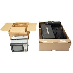 Late 20th-century film equipment, including Rigonda Fiesta 401D portable television set US...