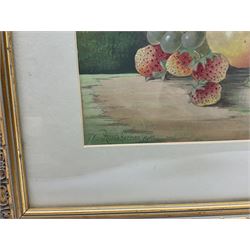 W Hartshorne (19th/20th century): Still Life, watercolour signed and dated 1910, 23cm x 34cm