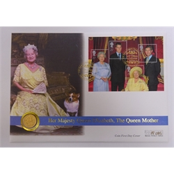  Queen Elizabeth II 2000 gold full sovereign, in 'H.M. Queen Elizabeth The Queen's 100th Birthday Gold Proof Sovereign Coin Cover''  