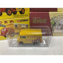 Corgi circus related models - two Showman's Range 21701 & 16501; six Pinder John Richard 16801, 73301, 70301, 71202, 70201 & 71402; three Collection Heritage 70509, EX72919 & EX72915; 97897 Billy Smart's Circus Scammel Highwayman and Trailer; and limited edition CP10502 Royal Mail Circus Trailer; all boxed (13)