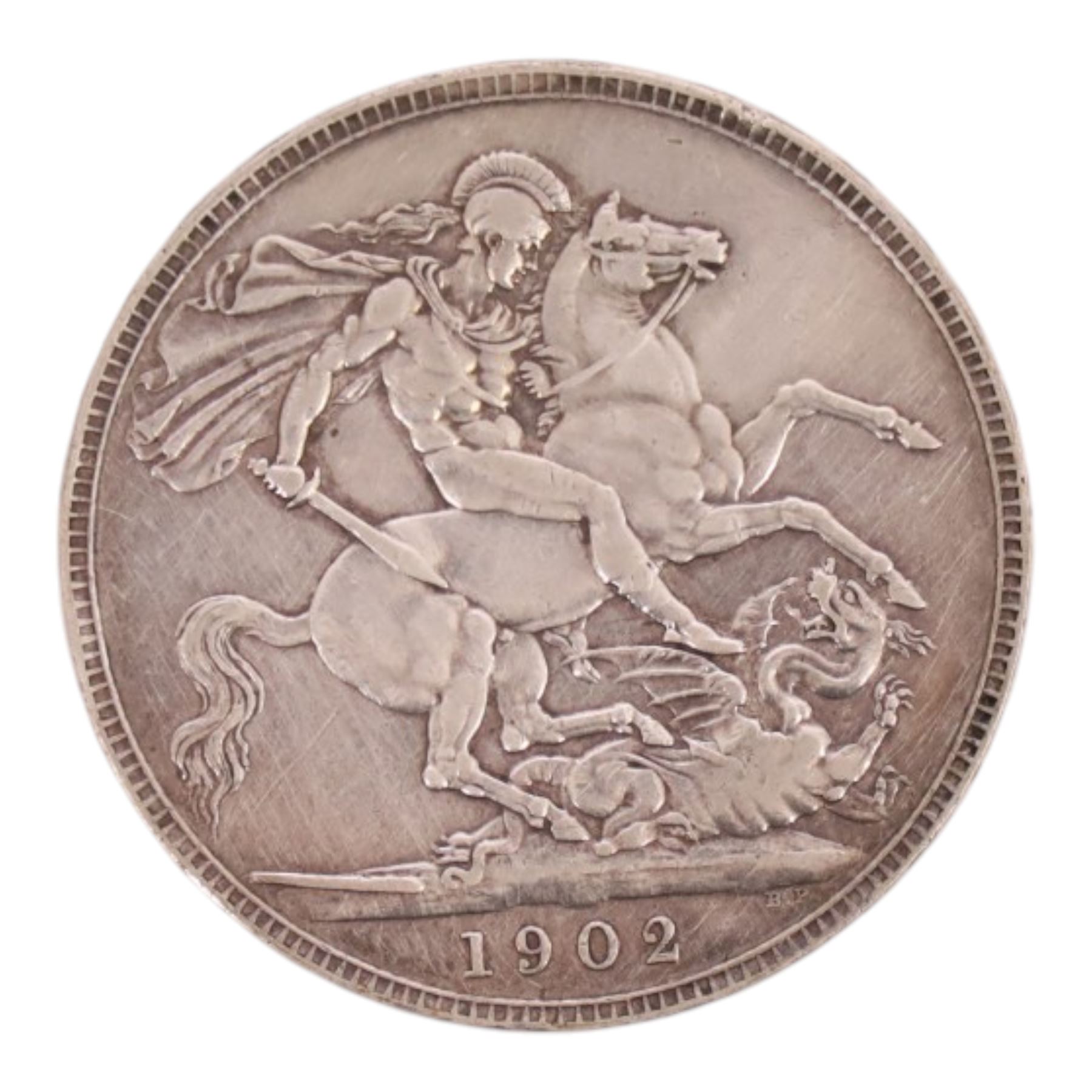 King Edward VII 1902 silver one crown coin