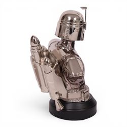 Two Gentle Giant limited edition Star Wars Collectible Busts, Jango Fett no. 1021/2500 and Jango Fett in Chrome 3440/5000, both boxed