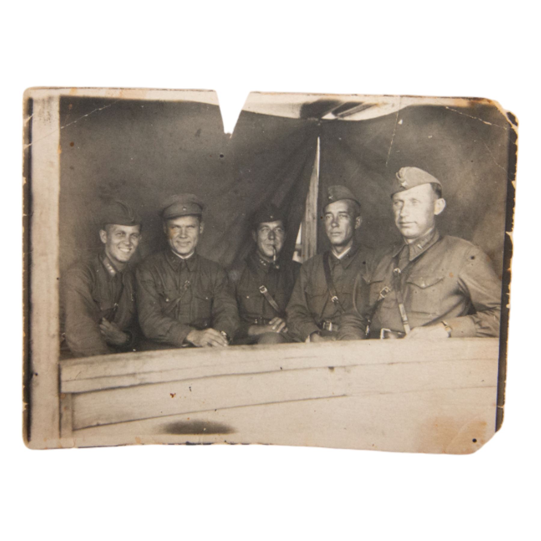 Russian Red Army; eight photographs of soldiers