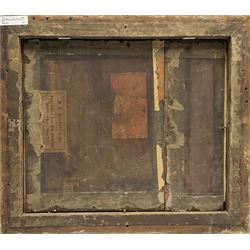 Ethel Hall (British exh.1894-1940): Figures on a Jetty, watercolour signed with initials 24cm x 31cm