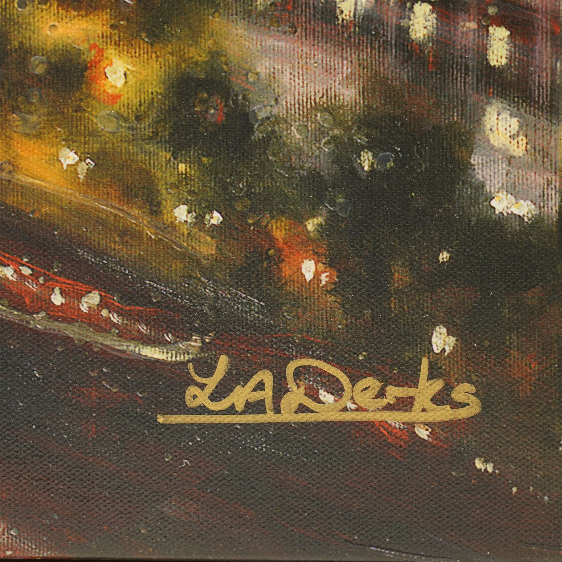 Lesley Anne-Derks (British 1977-): 'Symphony of Lights', limited edition embellished colour print on canvas signed and numbered 50/95, with certificate of authenticity 67cm x 102cm