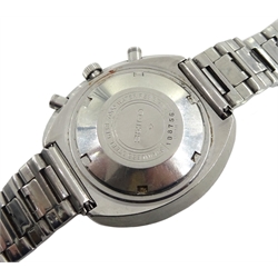 Seiko 'Slide Rule' calculator, chronograph automatic stainless steel wristwatch, No. 6138-7000