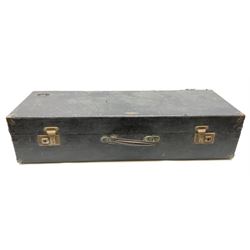 Brass tenor saxophone by Adolphe SAX, 84 Rue Myrha, Paris,  No.938 serial number 12097, H75cm excluding crook; in hard carrying case bearing plaque for Henri Selmer