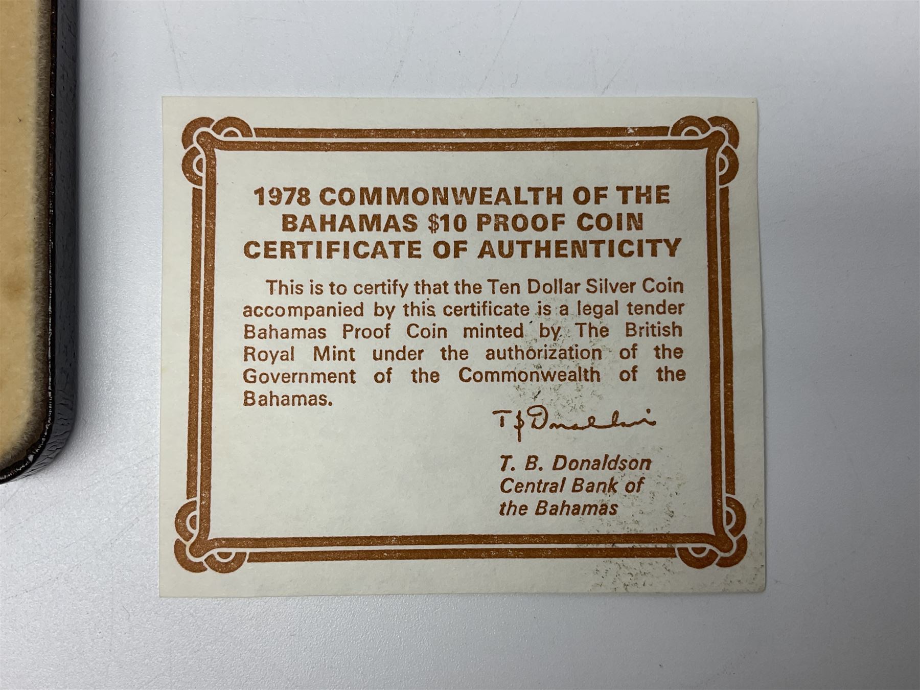 Two Commonwealth of the Bahamas 1978 ten dollar silver coins, both cased with certificates