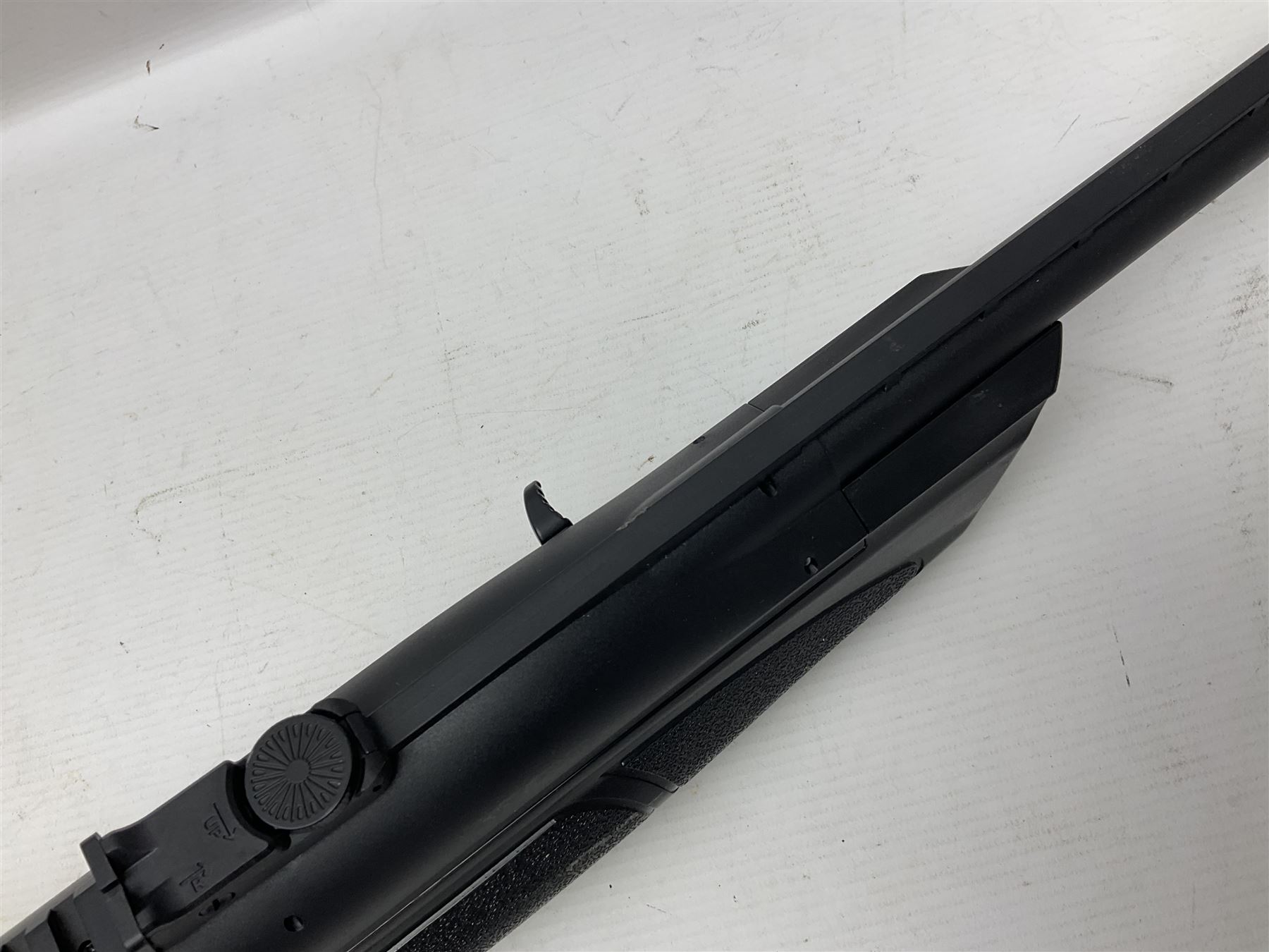 ASG Tac Repeat .177 Multishot CO2 rifle, serial no.18A41376, L108cm overall NB: AGE RESTRICTIONS APPLY TO THE PURCHASE OF AIR WEAPONS.
