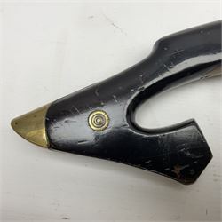 19th century Arabian(?) jezail flintlock musket, approximately 28-bore, the 137cm(54