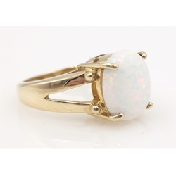  9ct gold opal ring hallmarked 9ct  