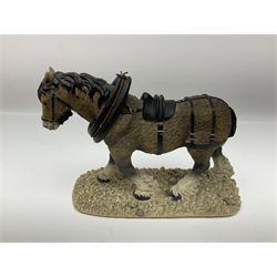 Four Border Fine Arts Action Horses, comprising Shire/Heavy Horse, Welsh Cob, Vanna, grey Shire, together with At the Fete and other Border Fine Arts and similar figures  