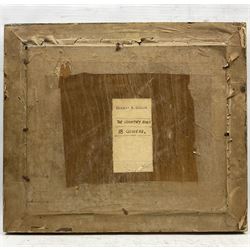 Herbert Reginald Gallop (Australian 1890-1958): 'The Country Road', oil on canvas laid on panel signed, titled verso 37cm x 45cm  