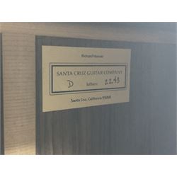 Santa Cruz Guitar Company acoustic guitar No.D2243 with Richard Hoover label L103cm; in hard carrying case