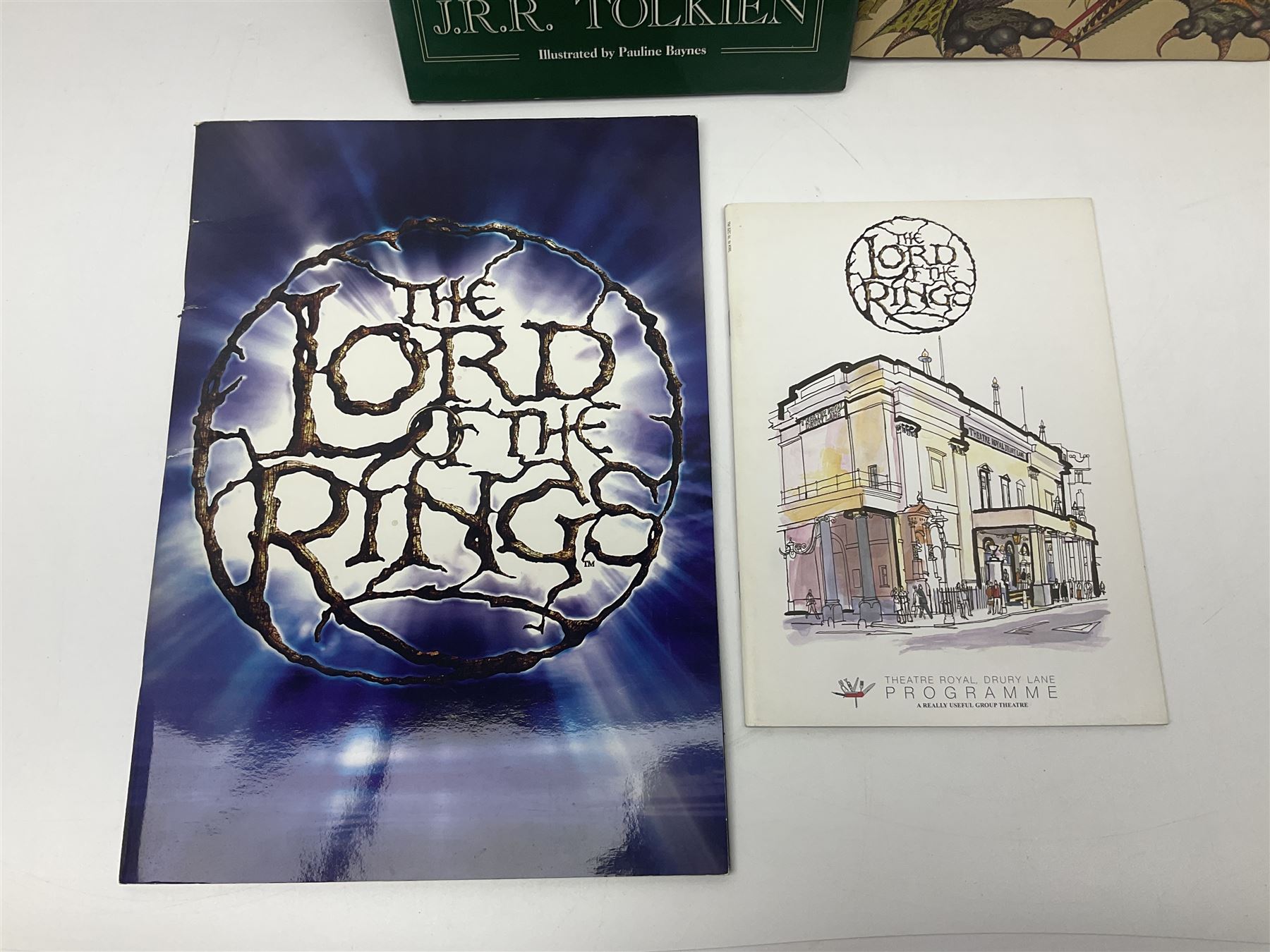 J.R.R. Tolkien ‘The Lord of the Rings’ Deluxe Edition seventh impression and ‘Poems and Stories’ pub. George Allen and Unwin 1979 and 1980 respectively, with Sideshow Weta FX ‘The Lord of the Rings The Return of the King’ limited edition 1/4 scale Helm of a Battle Troll in original box no. 613/2500, and other books and ephemera of related interest 