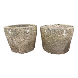 Pair weathered granite planters, circular tapering form

Location: Duggleby Storage, Scarborough Business Park YO11 3TX