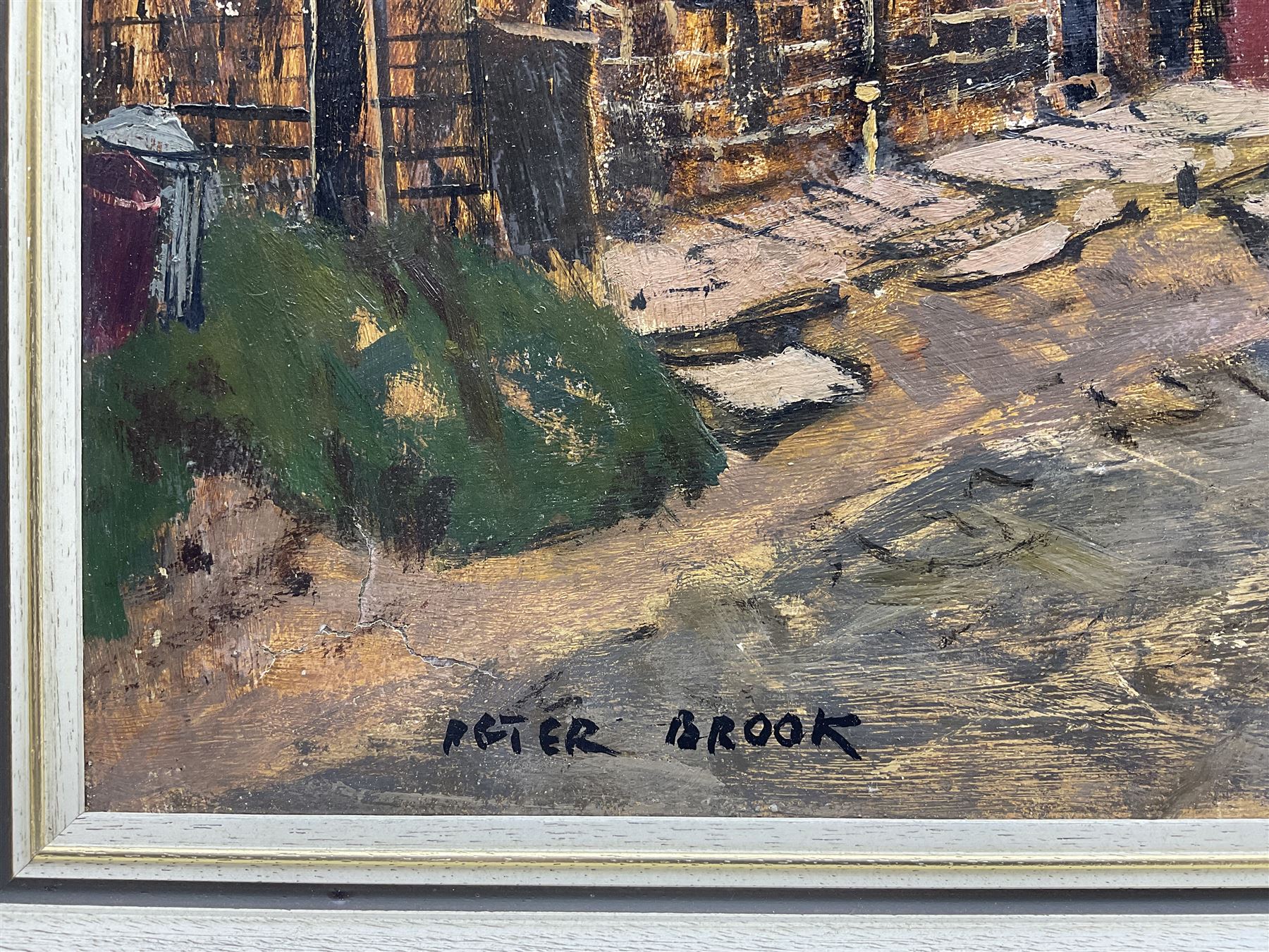 Peter Brook (Northern British 1927-2009): 'Right for Huddersfield', oil on board signed, titled verso 60cm x 90cm
Provenance: West Yorkshire dec'd estate; the deceased was good friends with the artist.