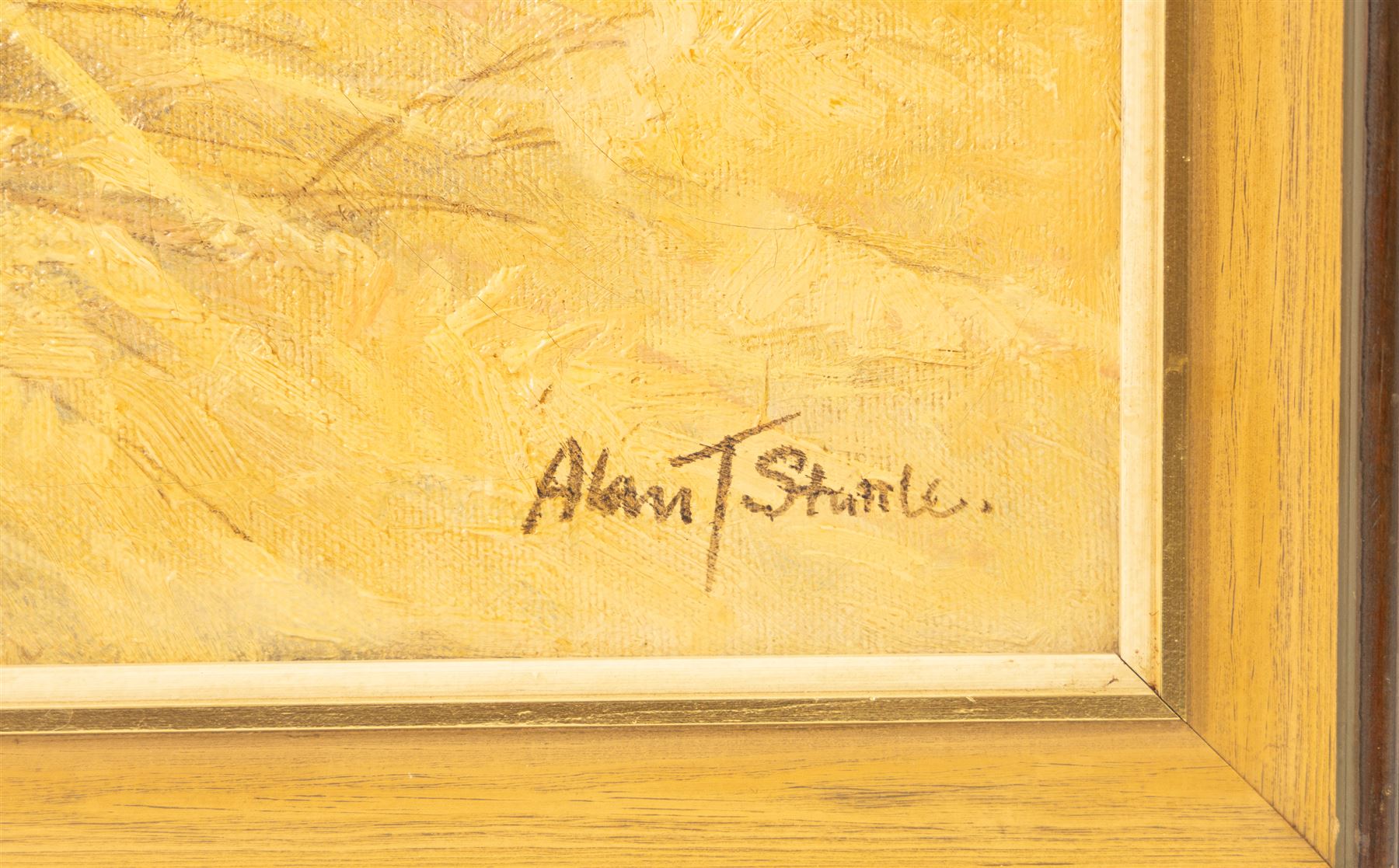 Alan Stuttle (Scarborough 1939-): 'Yorkshire Landscape', oil on canvas signed, titled and dated 1974 verso 50cm x 60cm