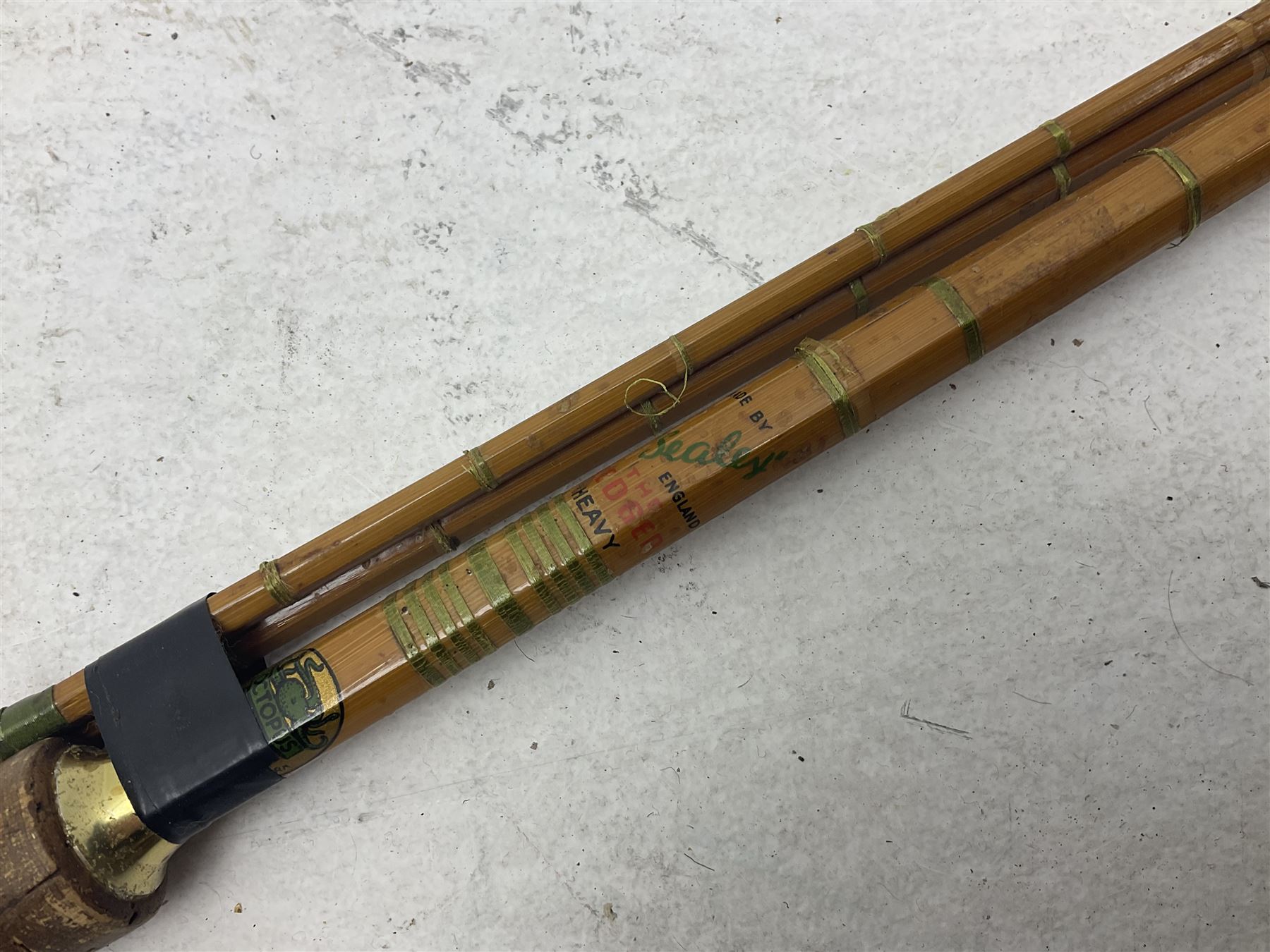 Collection of split cane and similar part fishing rods, etc