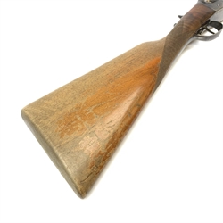 Spanish Armas Erbi 12-bore boxlock non-ejector side-by-side double barrel shotgun with walnut stock and 71cm barrels, No.21051, L115cm overall SHOTGUN CERTIFICATE REQUIRED