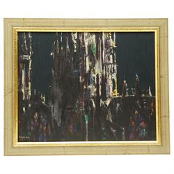 Russell Platt (British 1920-2015): York Minster, oil on board signed 40cm x 50cm