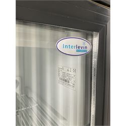 Interlevin SC381 left handle glass door fridge - THIS LOT IS TO BE COLLECTED BY APPOINTMENT FROM DUGGLEBY STORAGE, GREAT HILL, EASTFIELD, SCARBOROUGH, YO11 3TX