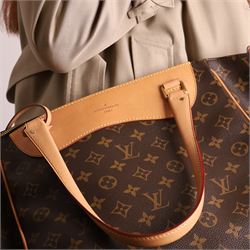 Louis Vuitton - ‘Estrela’ MM NM Tote Bag, circa 2015, in signature monogram coated canvas with natural Vachetta leather trim, with twin top handles and detachable shoulder or crossbody strap over expandable sides, the interior in burgundy suede with pocket divisions, base width 32cm, with original dust bag