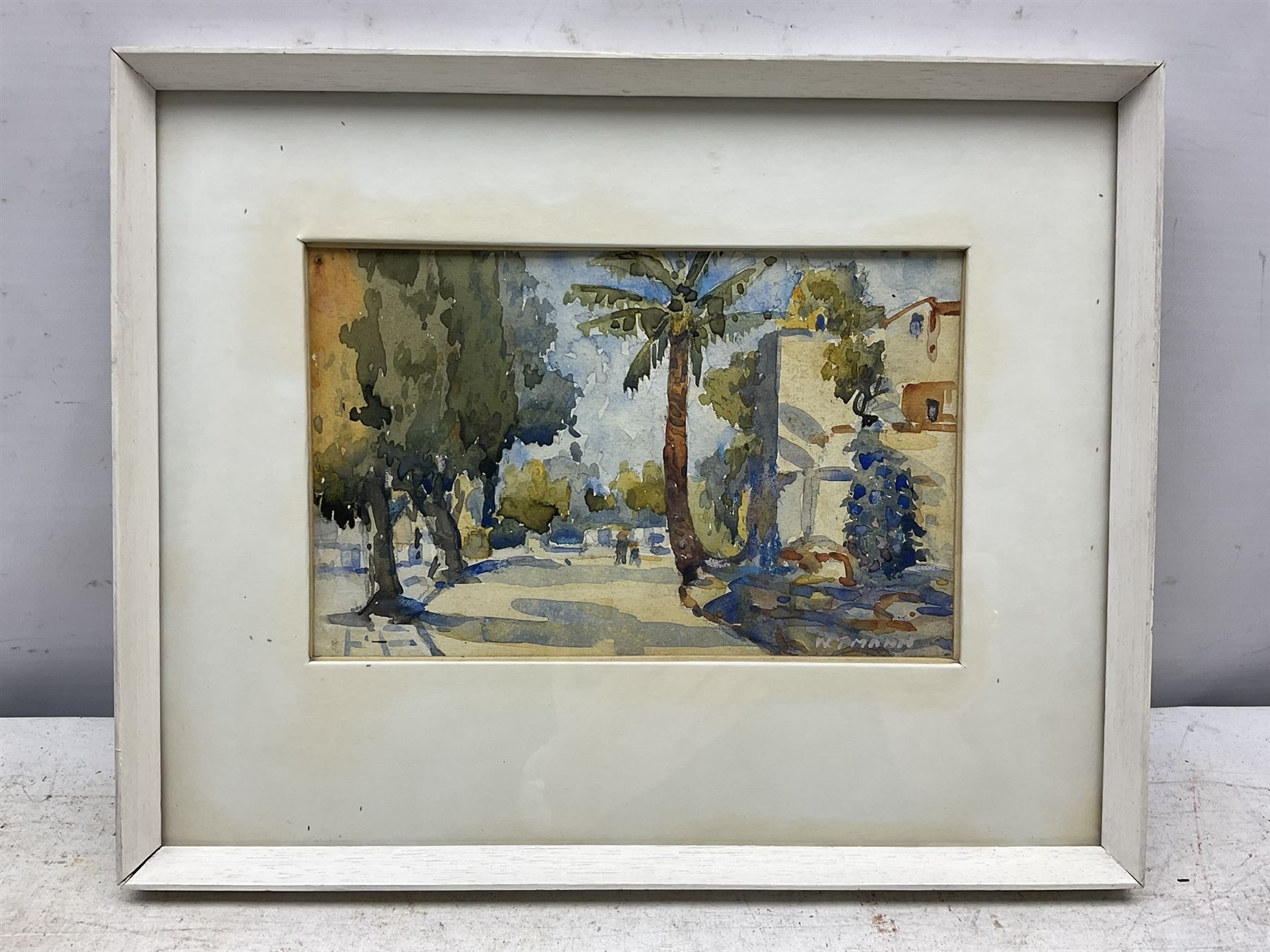 William J Mann (Scarborough early 20th century): 'The City Square Las Palmas' 'Gran Canaria' 'The Road to San Mateo' & 'Borganvillea Las Palmas' , set of four watercolours signed and one dated '32, 14cm x 22cm (4) 
Notes: Mann was a member of the Fylingdales Group of Artists and lived in Newby, Scarborough.