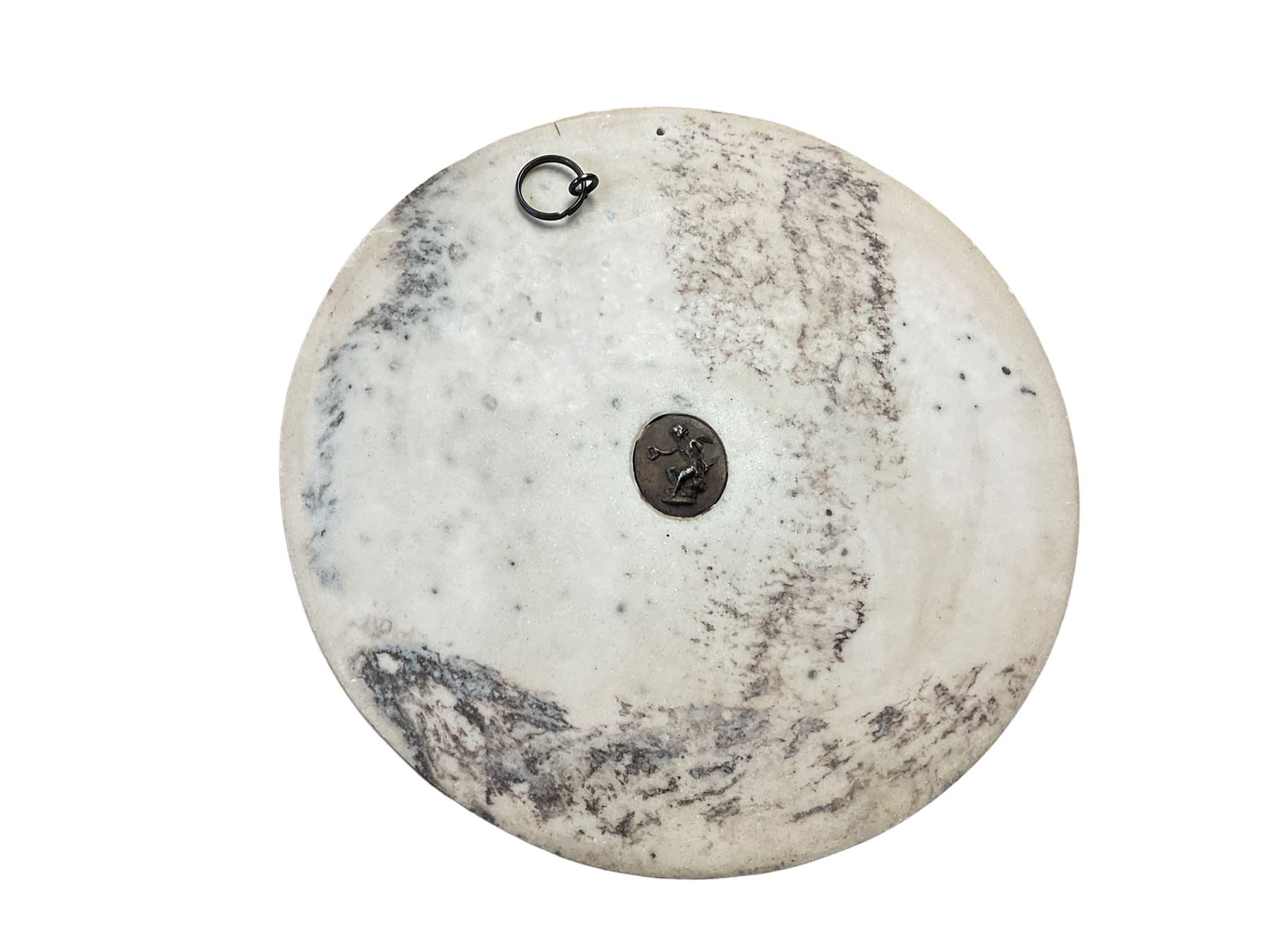 Bronzed medallion of a neo classical scene, D21cm