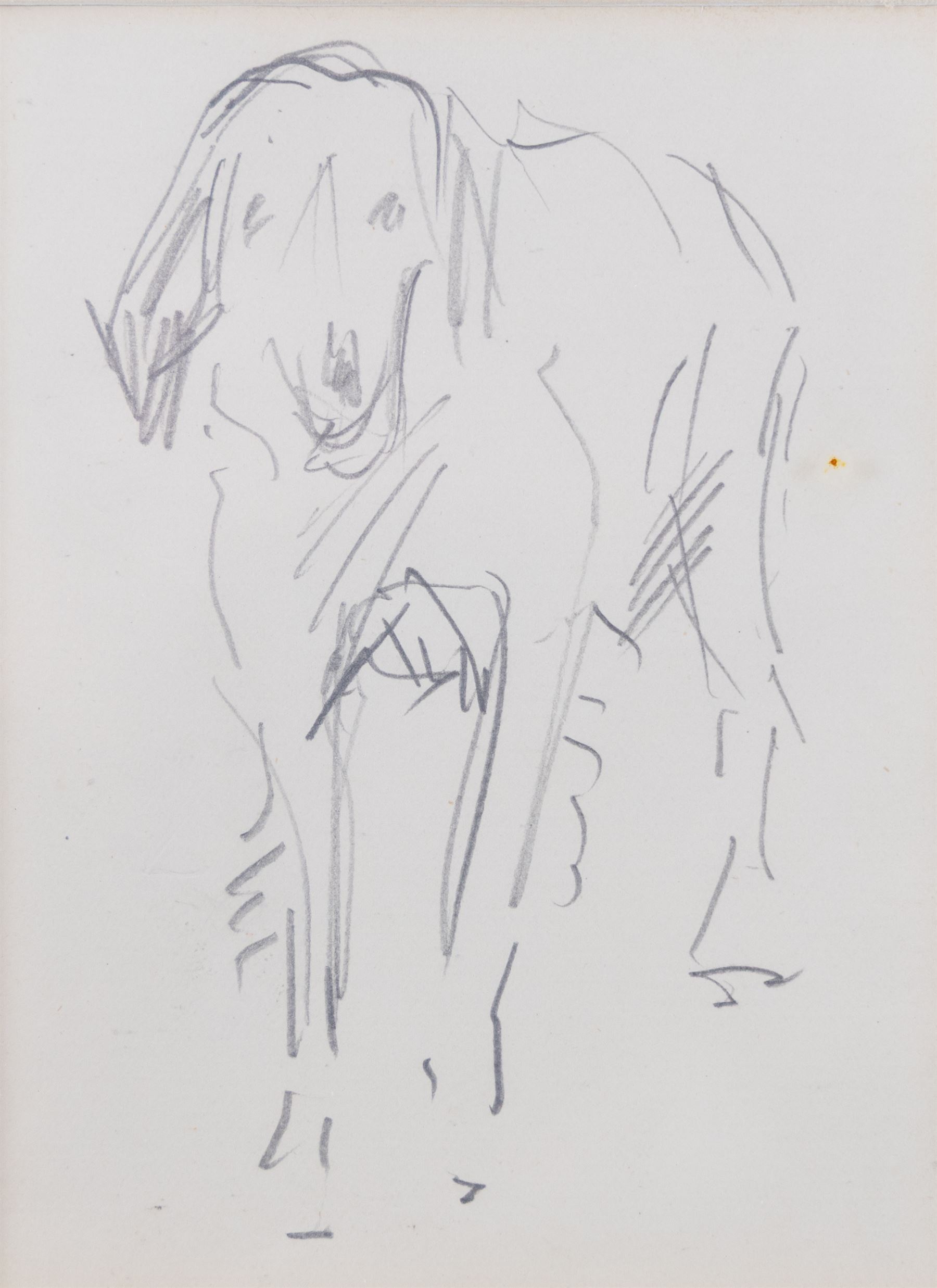 John Atkinson (Staithes Group 1863-1924): Studies of Dogs, two pencil sketches unsigned 7.5cm x 12cm 