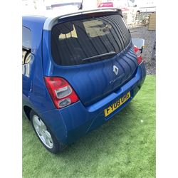 Renault Twingo 2008 MOT - 14.10.23 runner, petrol manual, Mileage - 79,853, V5 present, single key. - THIS LOT IS TO BE COLLECTED BY APPOINTMENT FROM DUGGLEBY STORAGE, GREAT HILL, EASTFIELD, SCARBOROUGH, YO11 3TX