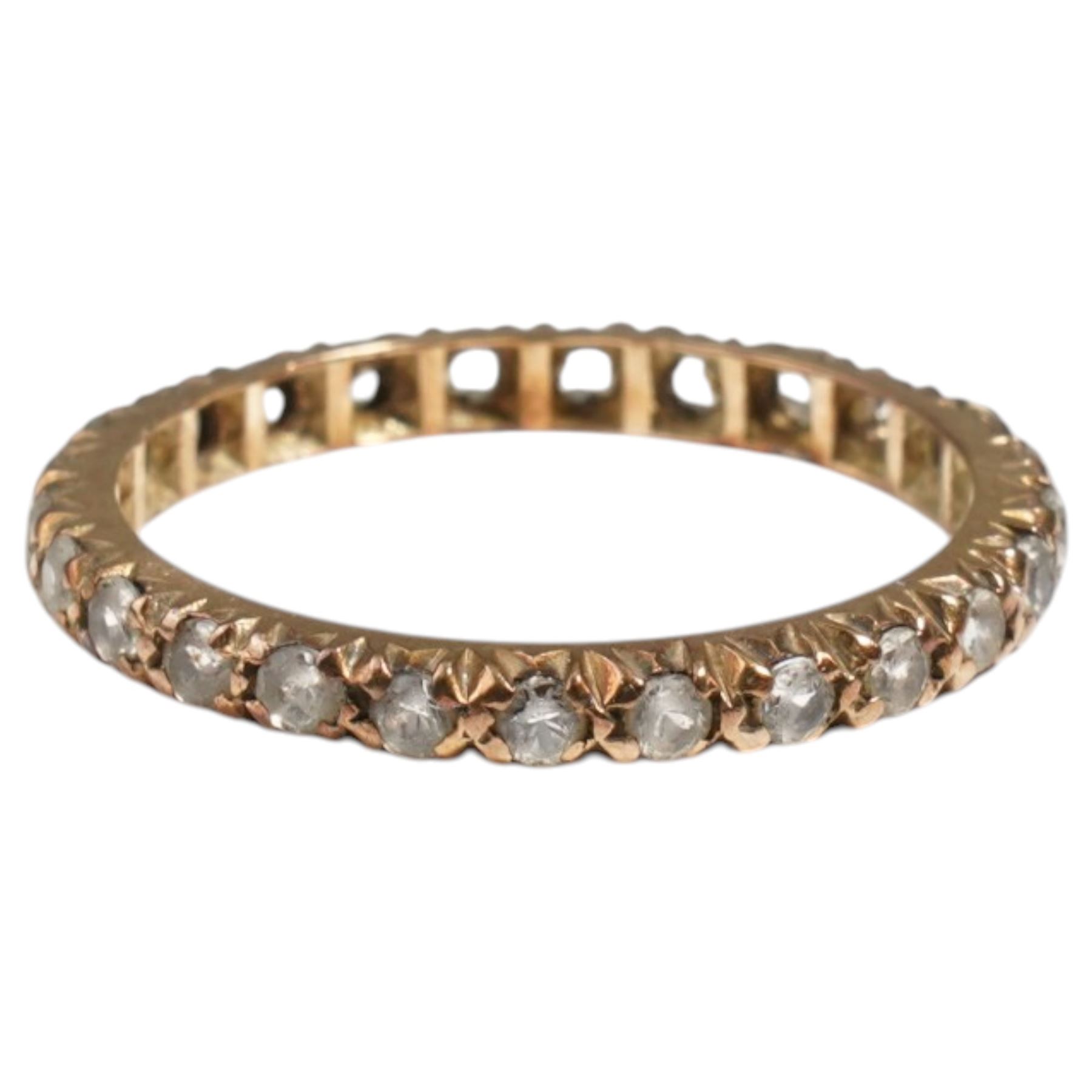 9ct gold topaz and paste heart shaped cluster ring and a synthetic spinel full eternity ring