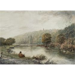 Frederick John Lees (British fl. 1870-1900): 'Cliveden on Thames' and 'Little Boveney Church near Windsor', pair watercolours signed and dated 1894 together with 'Twickenham Ferry', watercolour signed and dated 1895 by the same hand max 26cm x 36cm (3)
