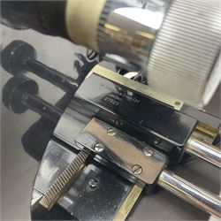 Three W. Watson & Sons microscopes, comprising Kima no 58173, Low power binocular no 98846 and High power binocular no 103144, all boxed 